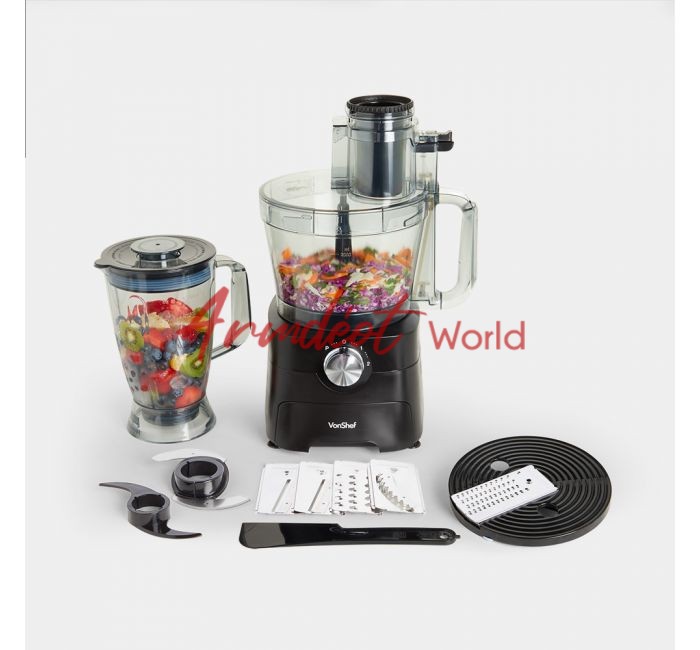 Food Processor With Blender 1000w {VonShef} Armdeot Interiors