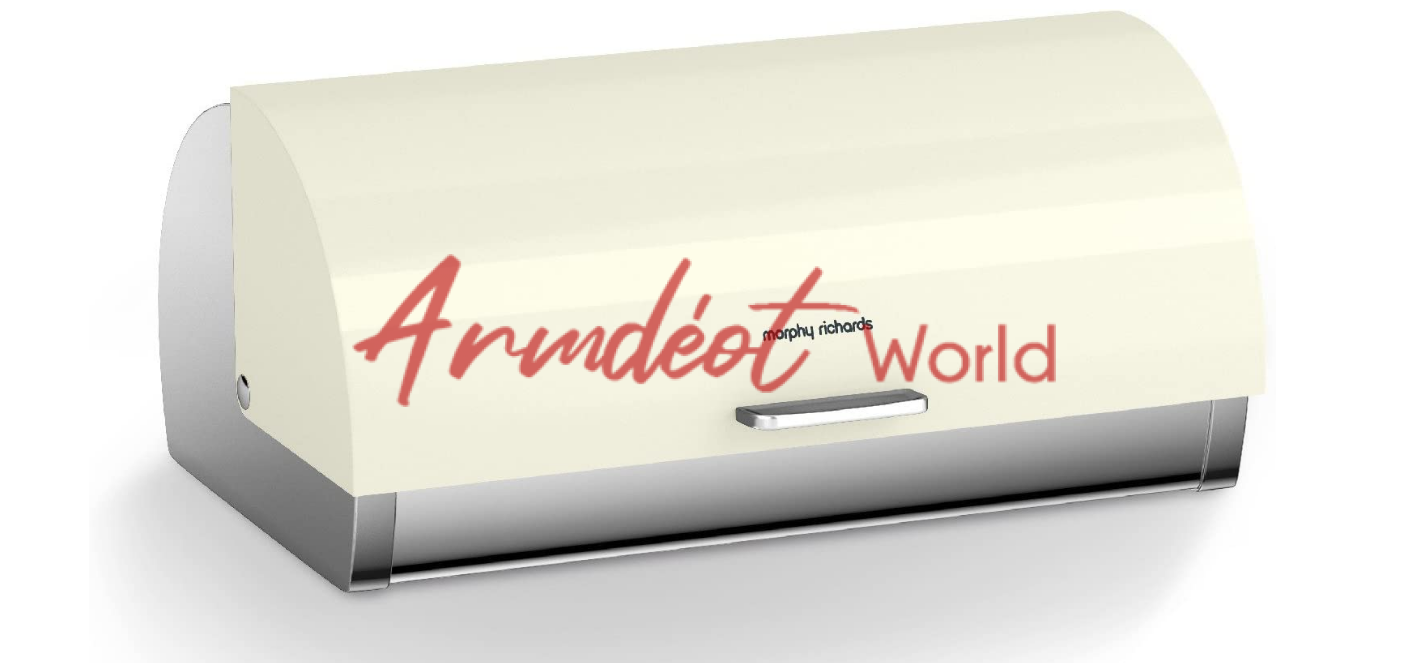 Accents Roll Top Bread Bin CREAM Armdeot Interiors