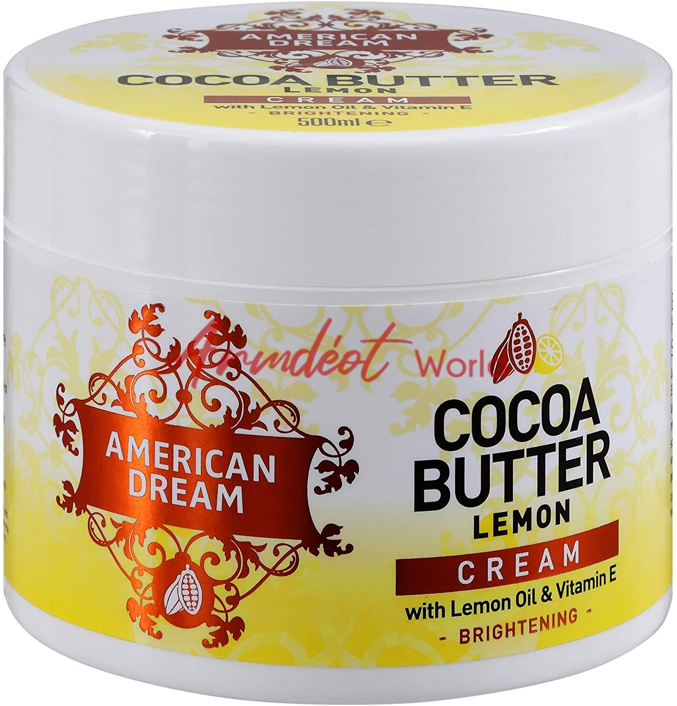 AMERICAN DREAM Cocoa Butter Lemon Cream Infused with Lemon Oil
