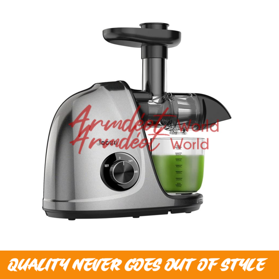 Slow Masticating Juicer Extractor JOCUU {Grey} Armdeot Interiors
