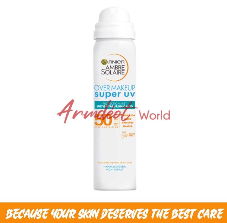 garnier ambre solaire sensitive hydrating face sun cream mist spf50